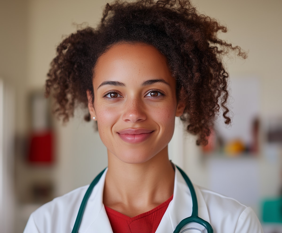 Jeune professionnelle de santé